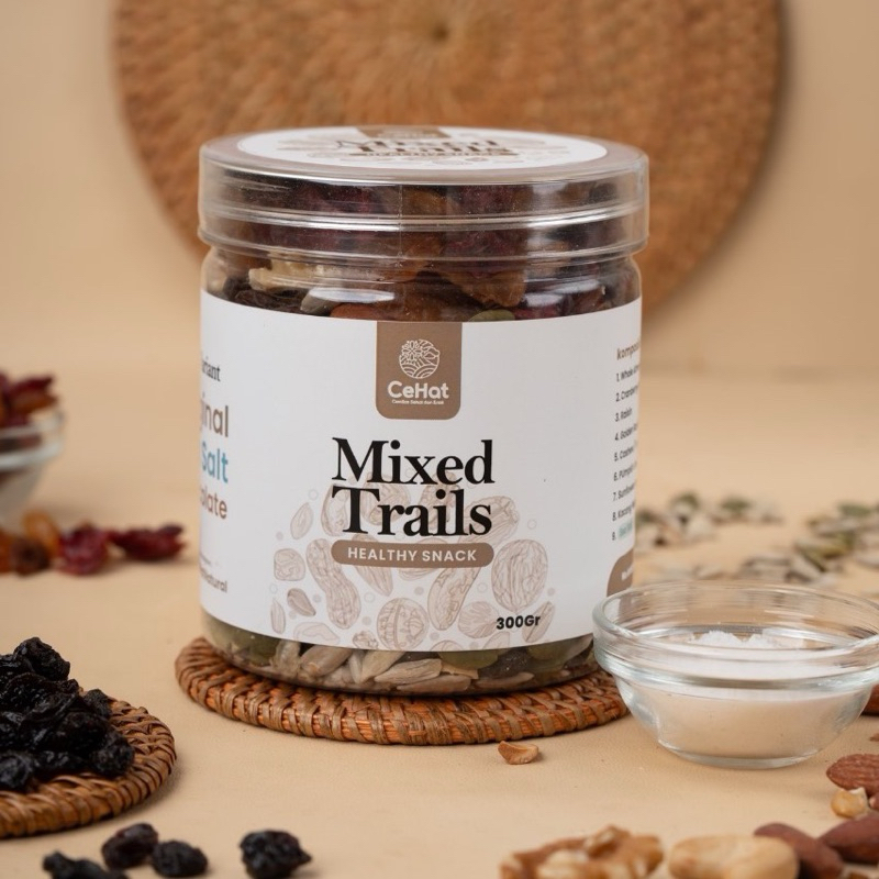 Jual CeHat Trail mix Sea Salt Premium Cemilan Sehat Enak Diet Rendah ...