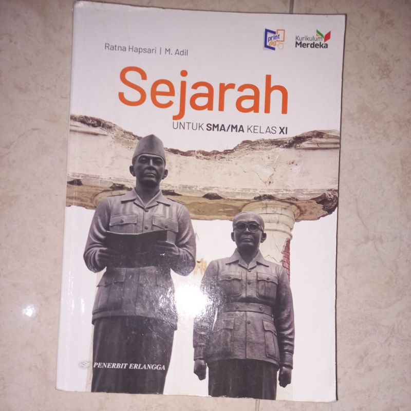 Jual Buku Sejarah Kelas 11 SMA/MA Kurikulum Merdeka. Penerbit Erlangga ...