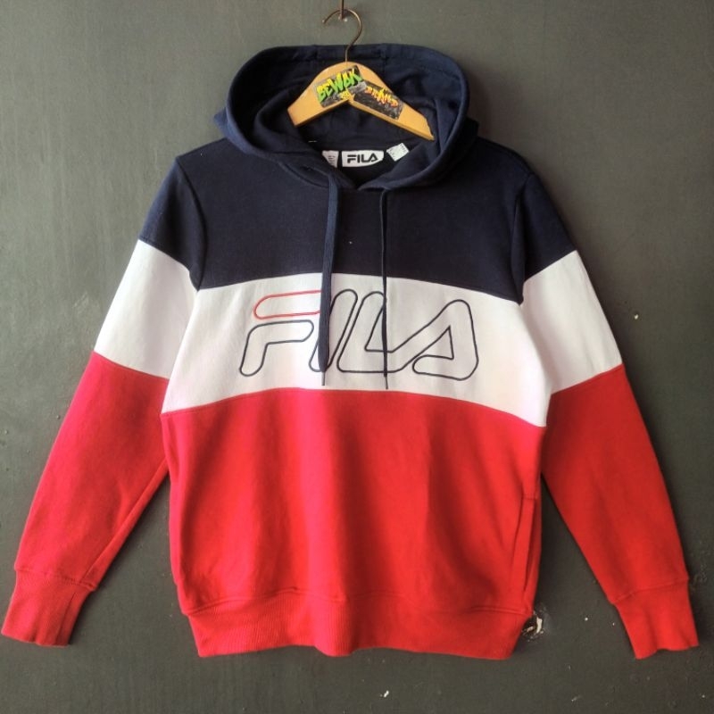 Fila tri colour hoodie best sale