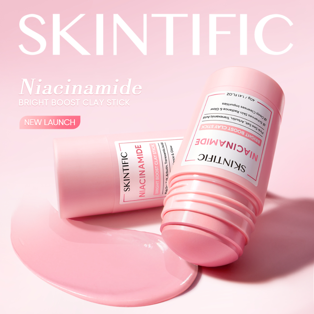 Jual [Ready Stock] SKINTIFIC Niacinamide Bright Boost Clay Stick Clay ...