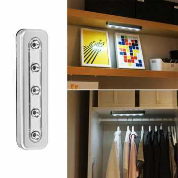 Jual LAMPU TEMPEL PUSH TOUCH WALL LIGHT LED LAMP 5 LED - SILVER ...
