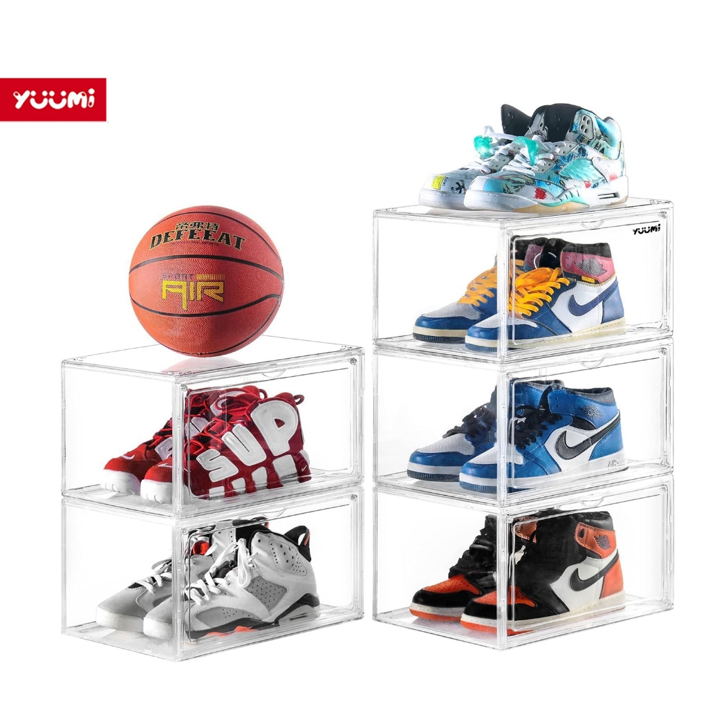 Jual YUUMI Akrilik Transparan Kotak Display - Kotak Sepatu Susun ...