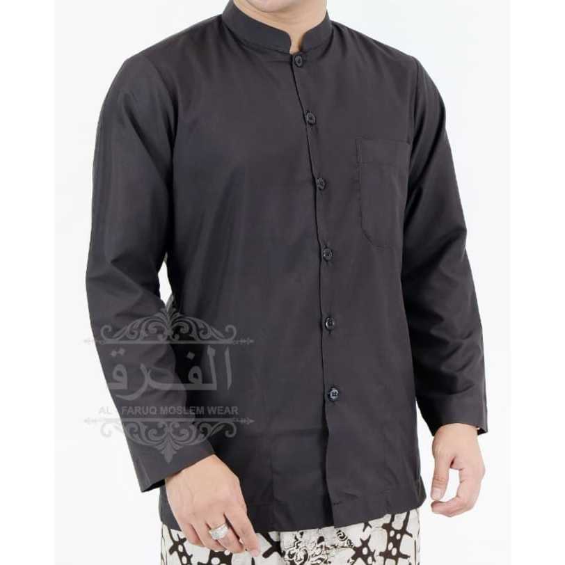 GROSIR Baju Koko Haibah Premium Terbaru 2024 Saku Samping Habaib Polos Lengan Panjang Taqwa Dewasa