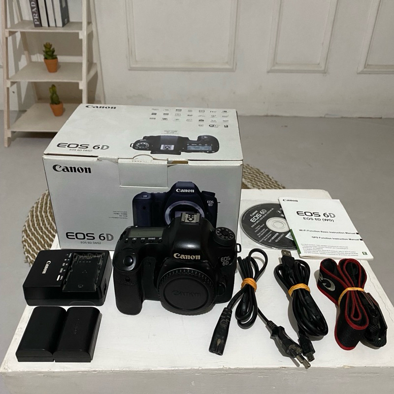 Jual canon eos 6d wifi lengkap box | Shopee Indonesia