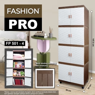 Fashion Pro Motif 501 Susun 4 / Susun 5 - Lemari Pakaian Minimalis - Lemari Plastik Berkualitas