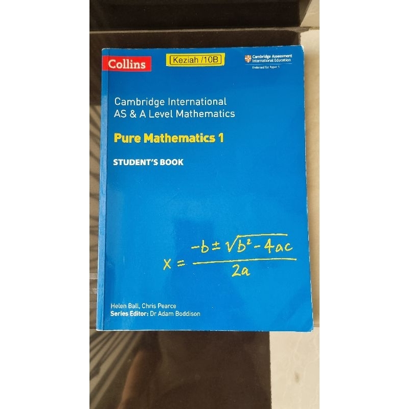 Jual BUKU PURE MATHEMATICS 1 BUKU CAMBRIDGE INTERNATIONAL AS A LEVEL ...