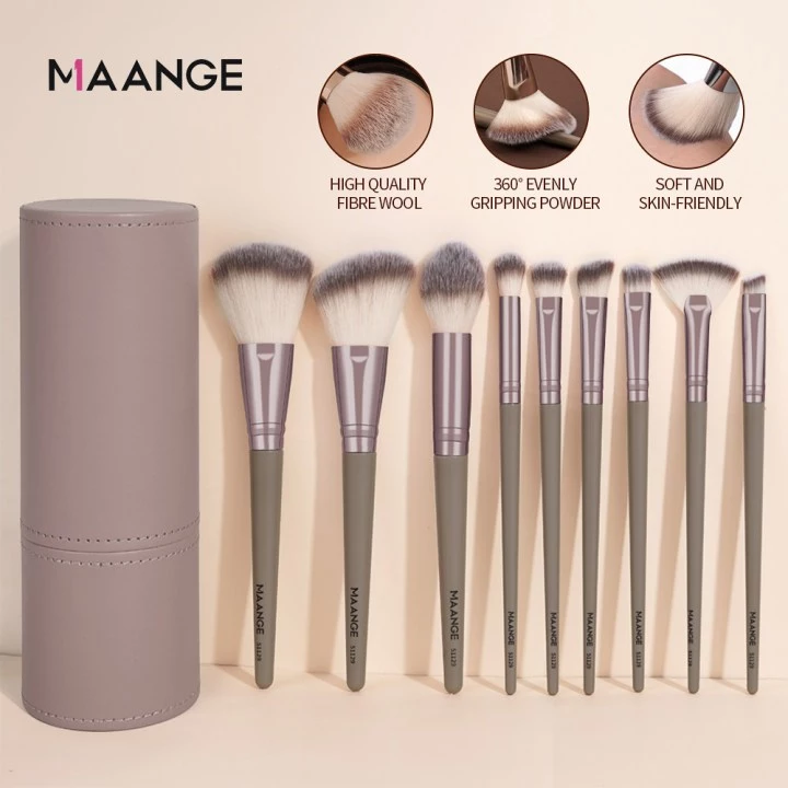 MAANGE 9pcs Kuas Make Up Brush Foundatio...