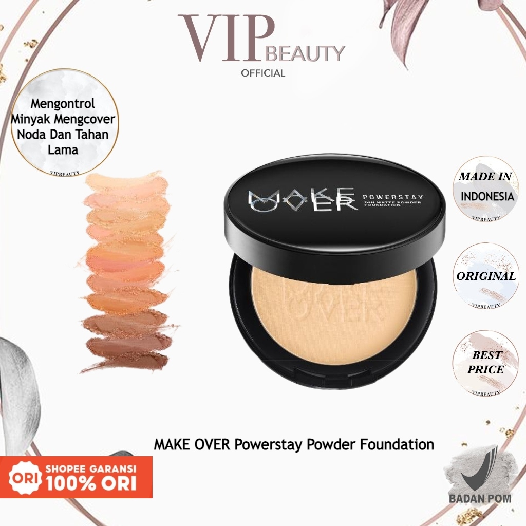 Jual MAKE OVER Powerstay 24H Matte Powder Foundation - Bedak padat ...