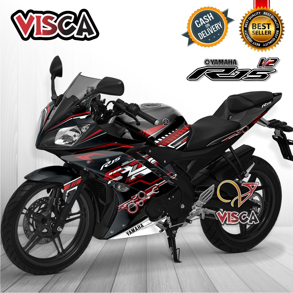 Jual (BISA COD) Stiker Decal R15 V2 Full Body / Striping Yamaha R15 V2 ...