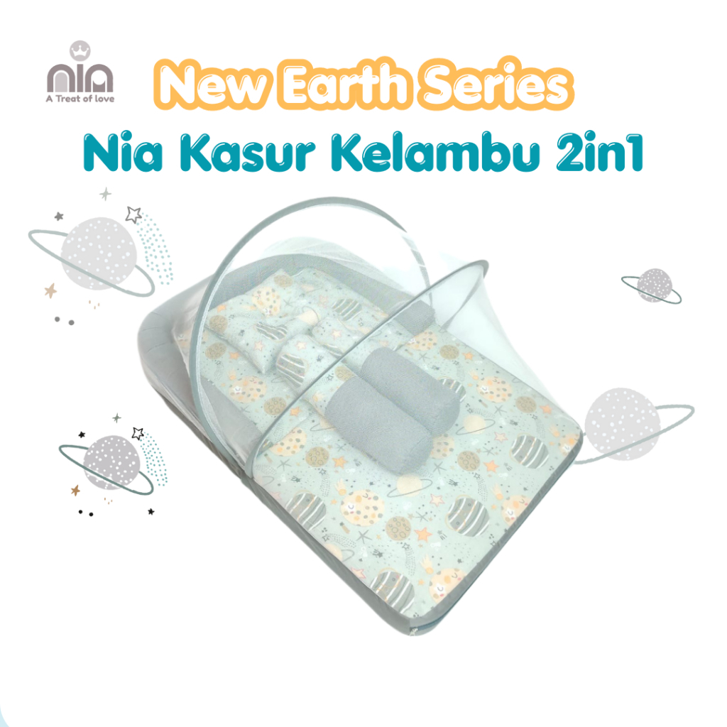 Jual New Produk Nia Kasur Kelambu Lipat 2in1 Kasur Bayi earth Series ...
