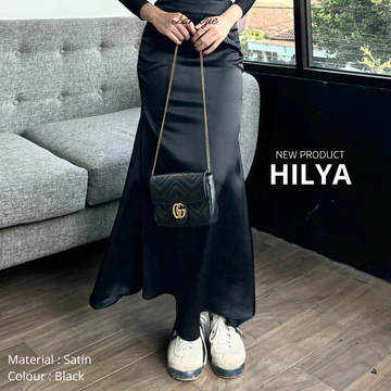 Hilya Skirt By Landzie Rok Duyung Span Press Body Bawahan Perempuan Acara Pesta Formal Rok