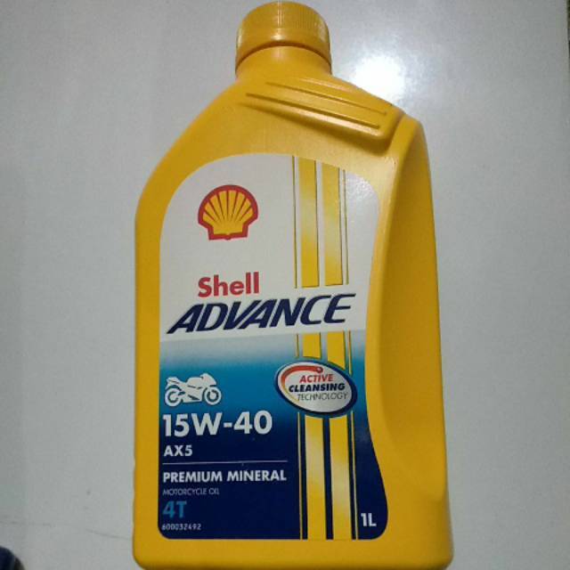 Jual Oli Shell Advance AX5 1000 ml 15W 40 | Shopee Indonesia