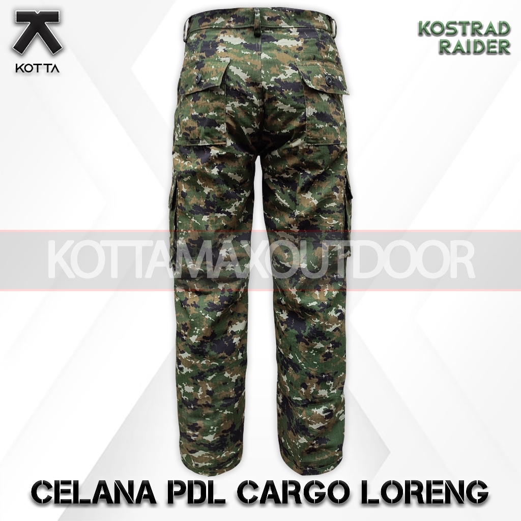 Jual CELANA PDL CARGO LORENG PANJANG TNI KOSTRAD RAIDER LINUD ARMY ...
