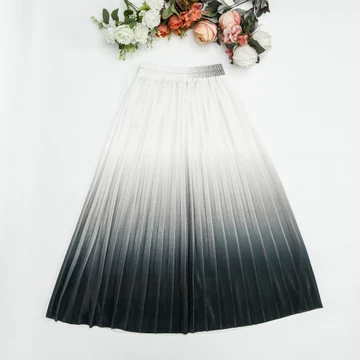 Rok Plisket Velvet Gradasi Premium Bludru Model Payung Panjang 252 P189