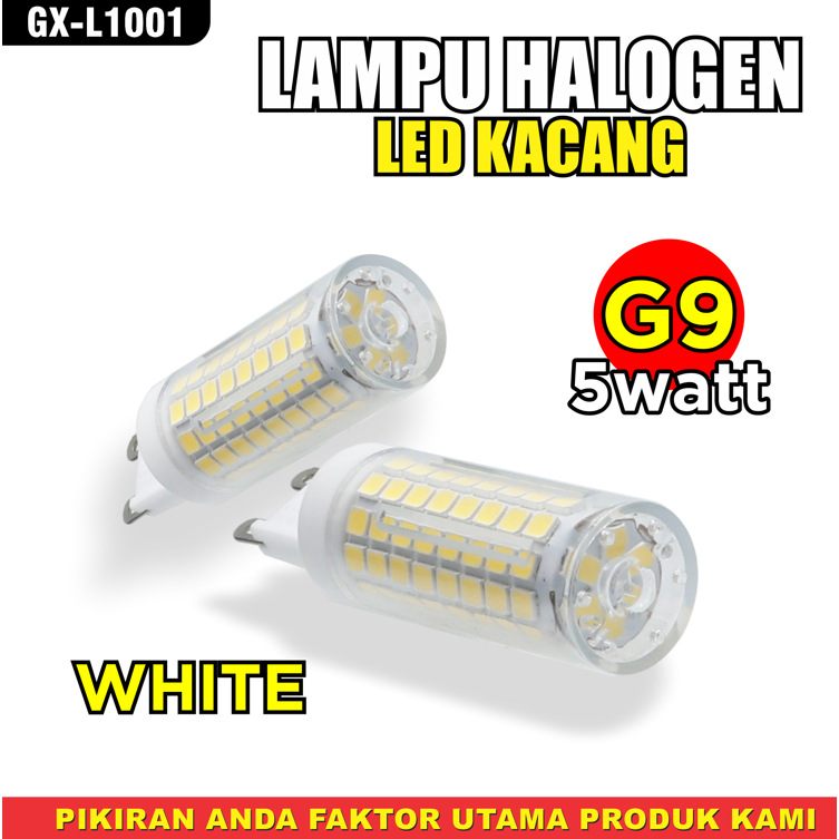 Jual LAMPU HALOGEN LED KACANG MODEL L1001 5W/40W 220V LAMPU HALOGEN LAB ...