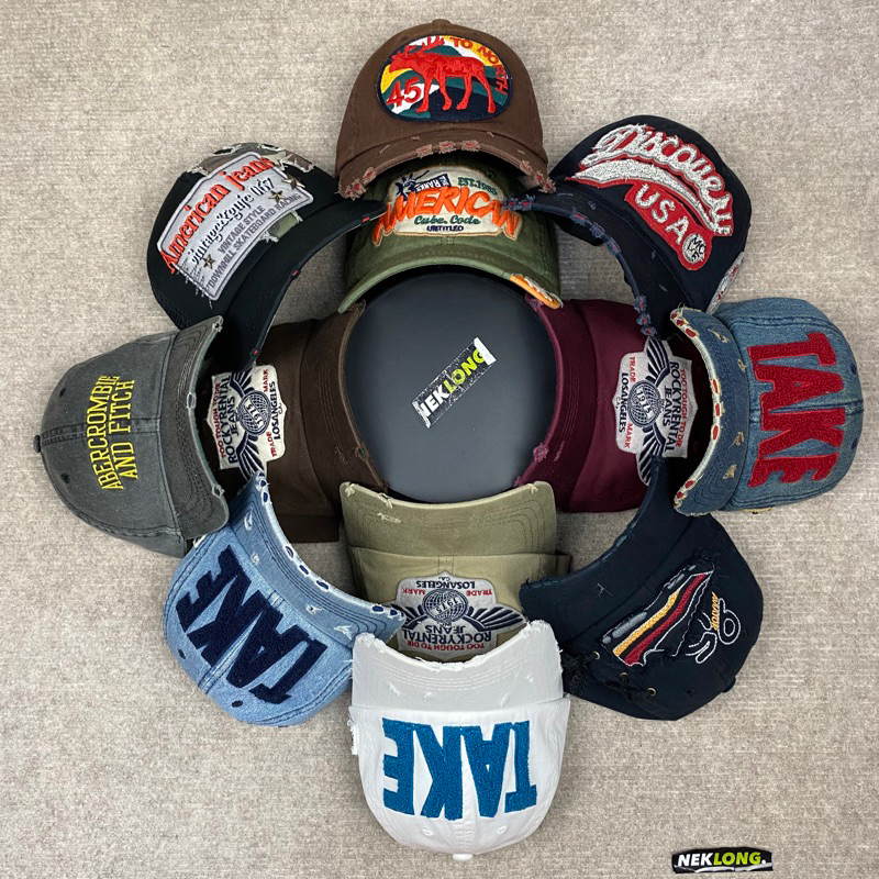 Jual Topi Motif Sobek Ripped Cap Preloved Scnd | Shopee Indonesia