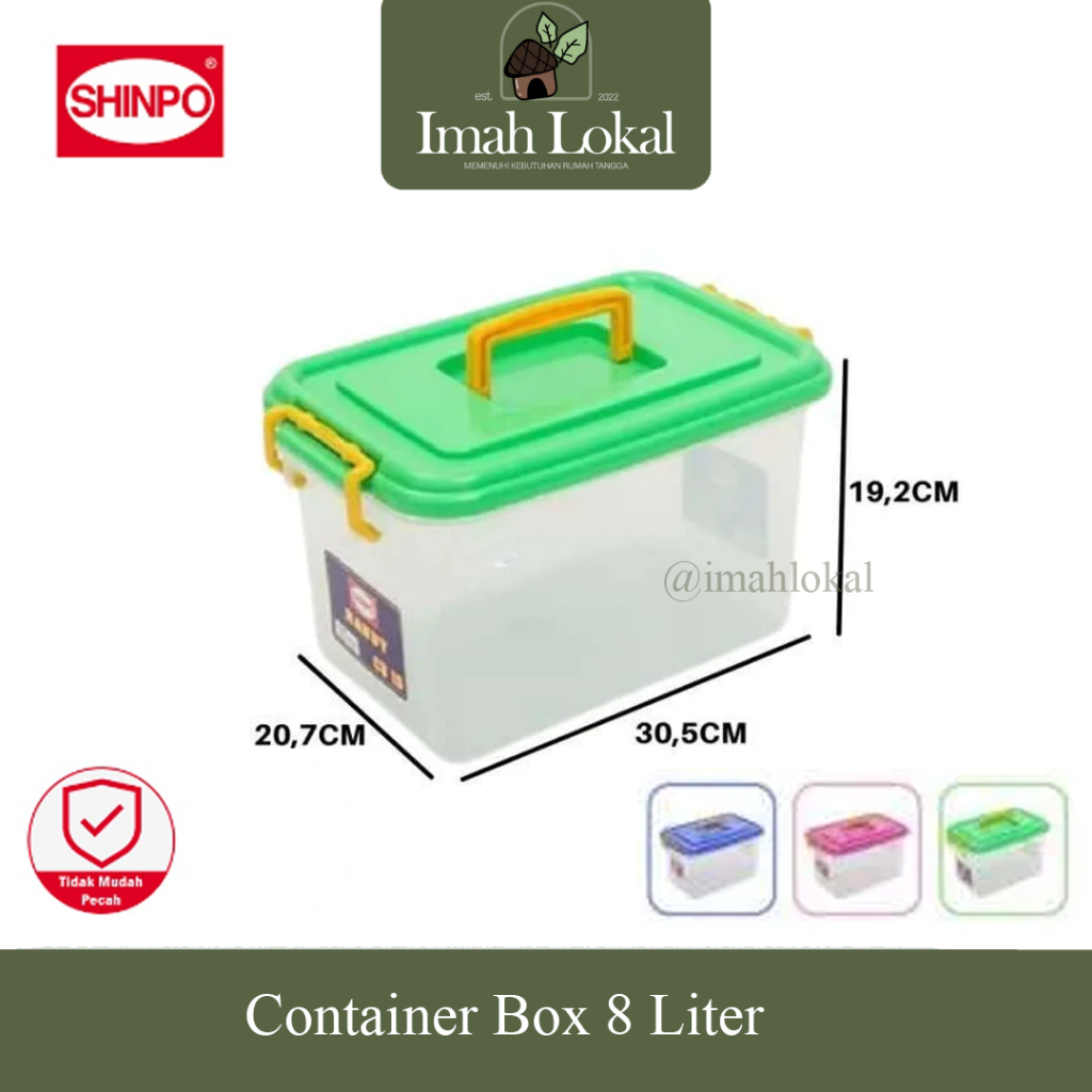 Jual Container Box SHINPO 8L CONTAINER BOX CB 8 SHINPO HANDY SIP 133-1 ...
