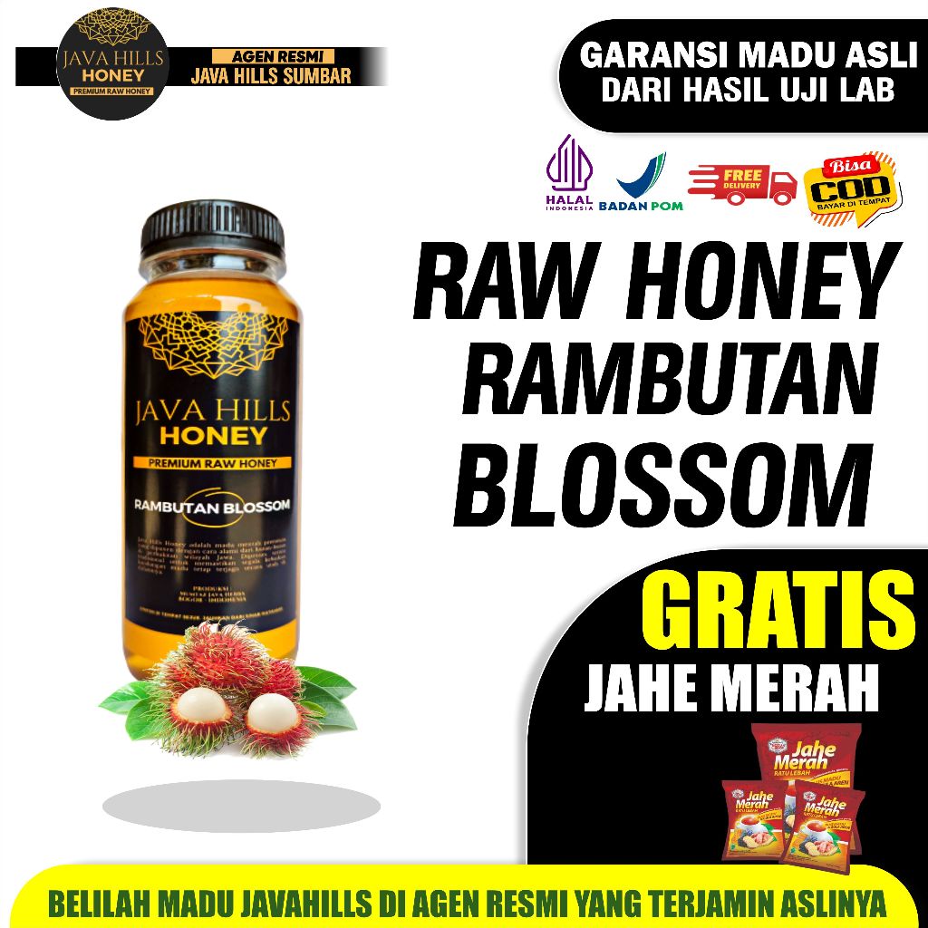 Jual Java Hills Honey Raw Honey Rambutan Blossom - 350g (Agen Java ...