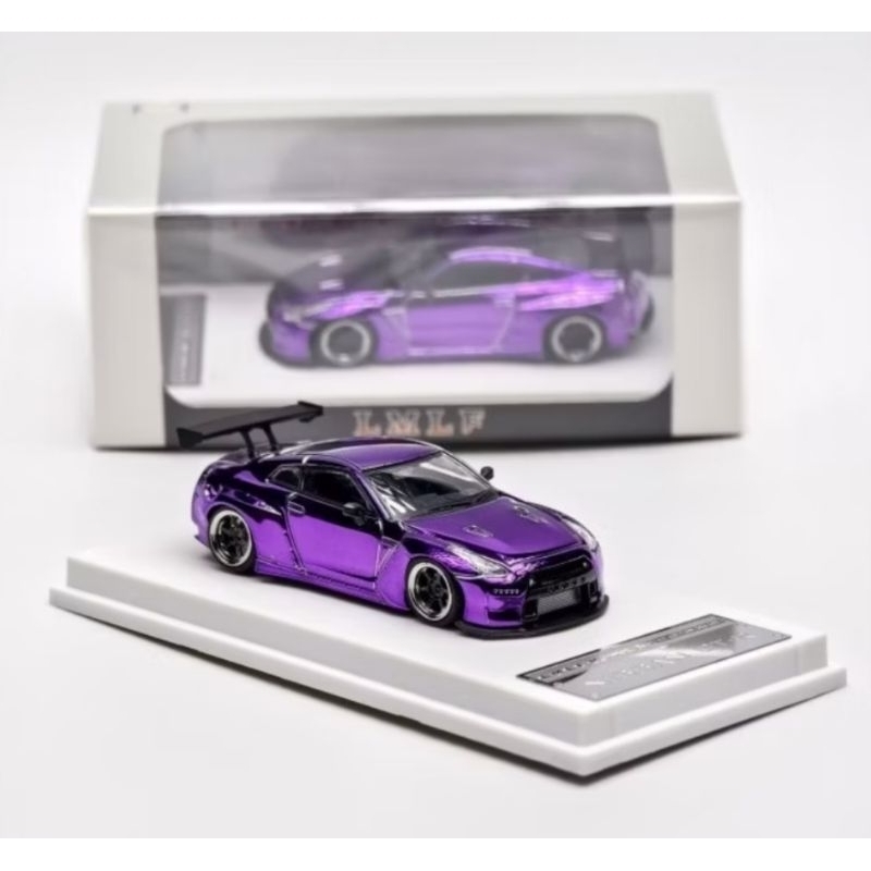 Jual LMLF Nissan GTR R35 pandem rocket Bunny gt wing purple chrome Lbwk ...