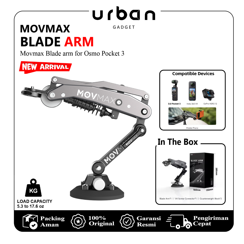 Motorcycle Camera Blade Arm Accessories Compatible With DJI Osmo Pocket 3/2,insta360 Movmax Blade Arm