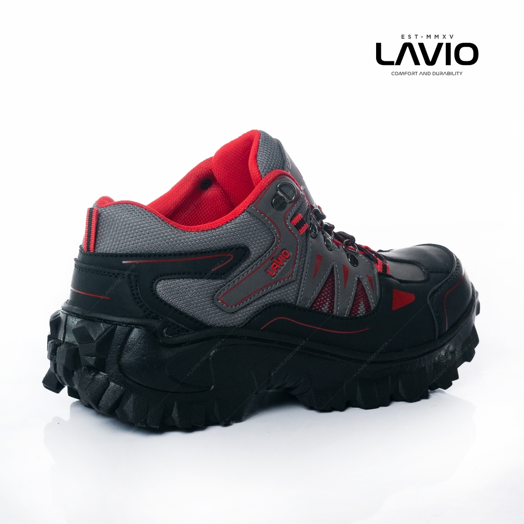 Jual Lavio Sepatu Pria Boots Safety High Kerja Proyek Gunung Hiking ...