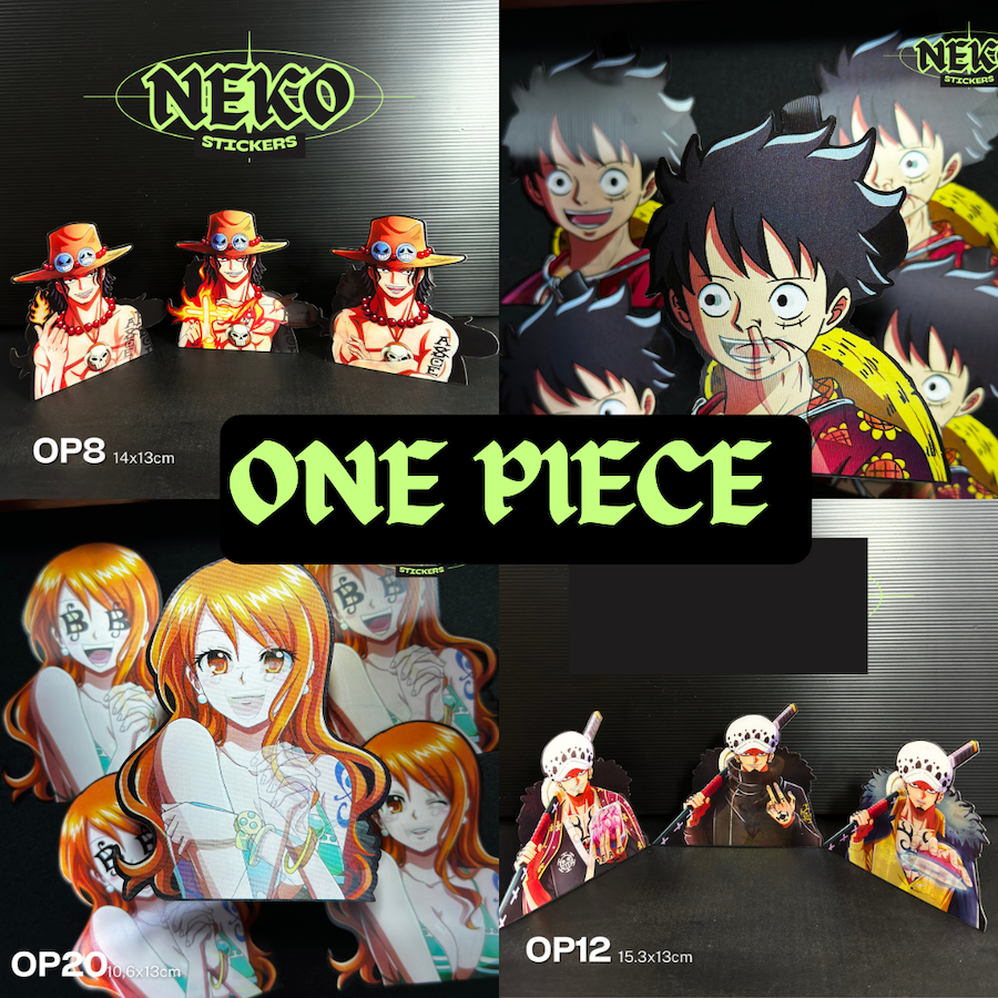 Jual One Piece Stiker Anime 3D Motion Sticker Murah - Neko Sticker ...