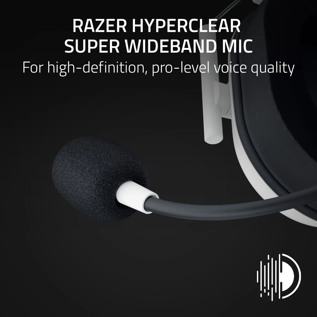 Razer BlackShark V2 HyperSpeed White Wireless Ultra-Lightweight Esports Gaming Headset