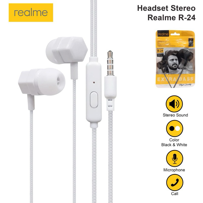 Jual HEADSET REALME BUDS-2 ATAU MA-11 HANDSFREE HEADPHONE
