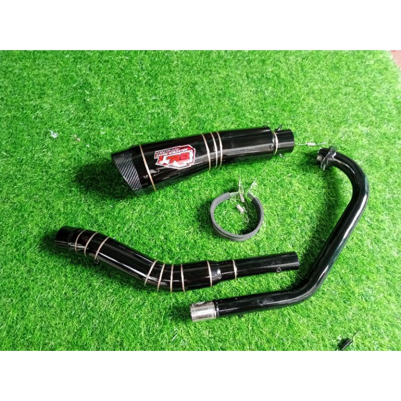 Jual Knalpot Racing R9 H2 Full Black Pnp Vixion Tiger Verza CBR150 ...