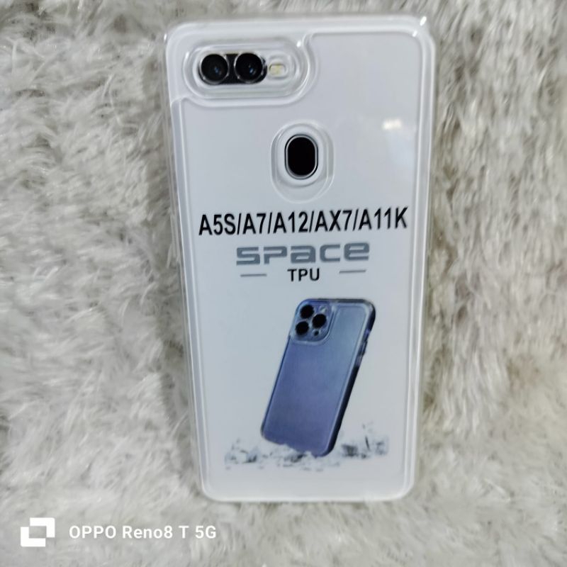 Softcase Casing OPPO A5S/OPPO A7/OPPO A12/OPPO AX7/OPPO A11K Selikon Bening  Trasparan Pelindung belakang HP+Camera