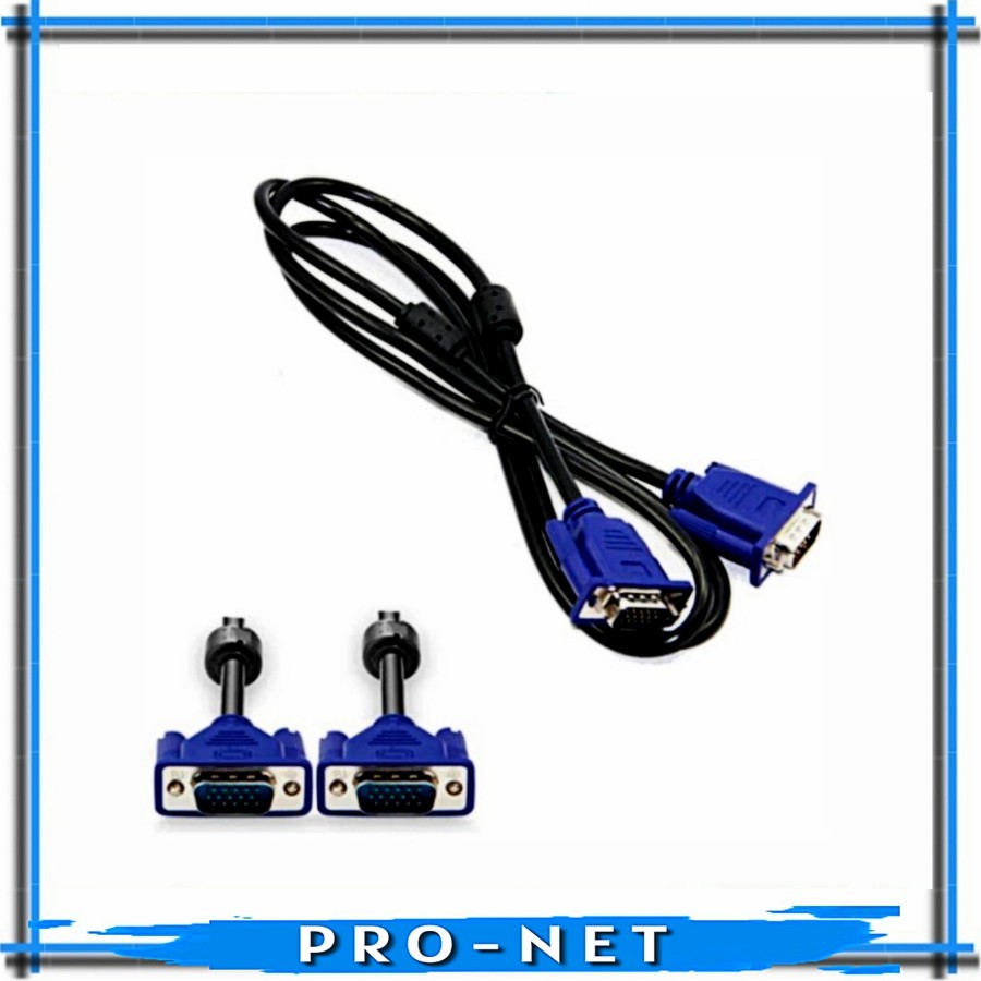 Jual kabel vga standard male male 1 5 meter kabel vga standard