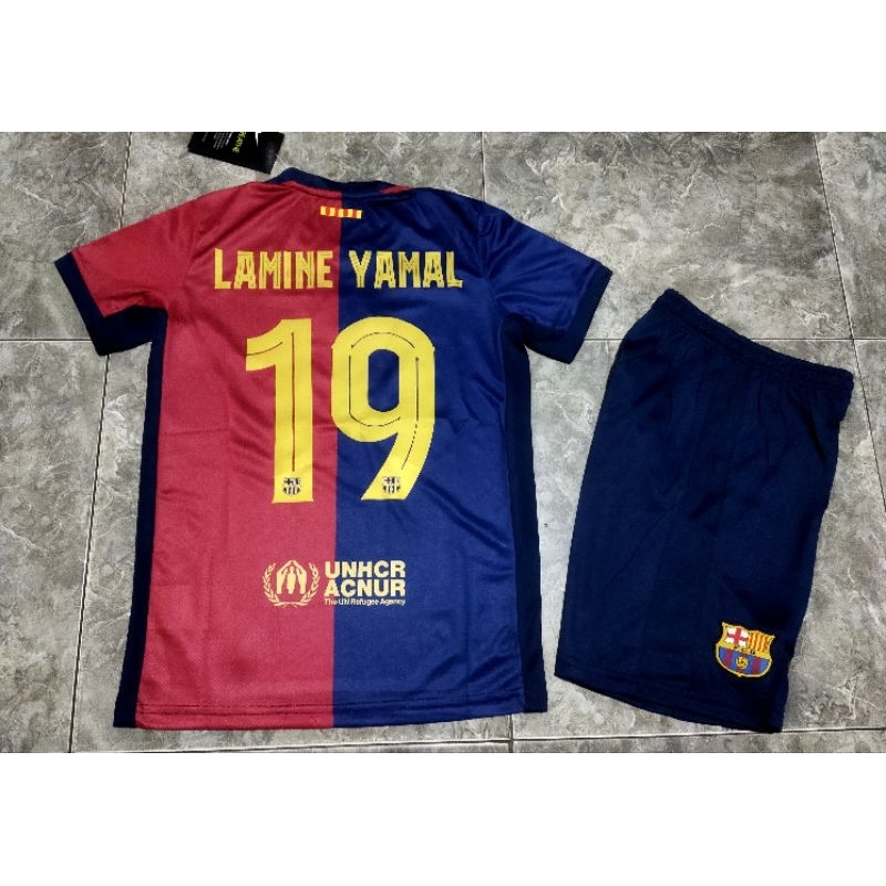 Jual JERSEY BAJU BOLA ANAK BARCA BARCELONA HOME KIDS 2024/2025 GRADE ...