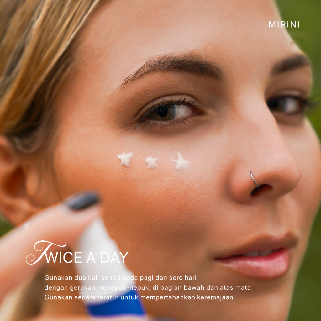 Jual MIRINI Eye Cream - Snail Mucin Krim Mata untuk Semua Jenis Kulit ...
