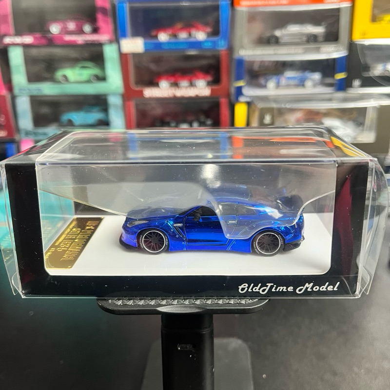 Jual OLDTIME MODEL Nissan Skyline GTR R35 Blue Chrome LBWK Liberty Walk ...