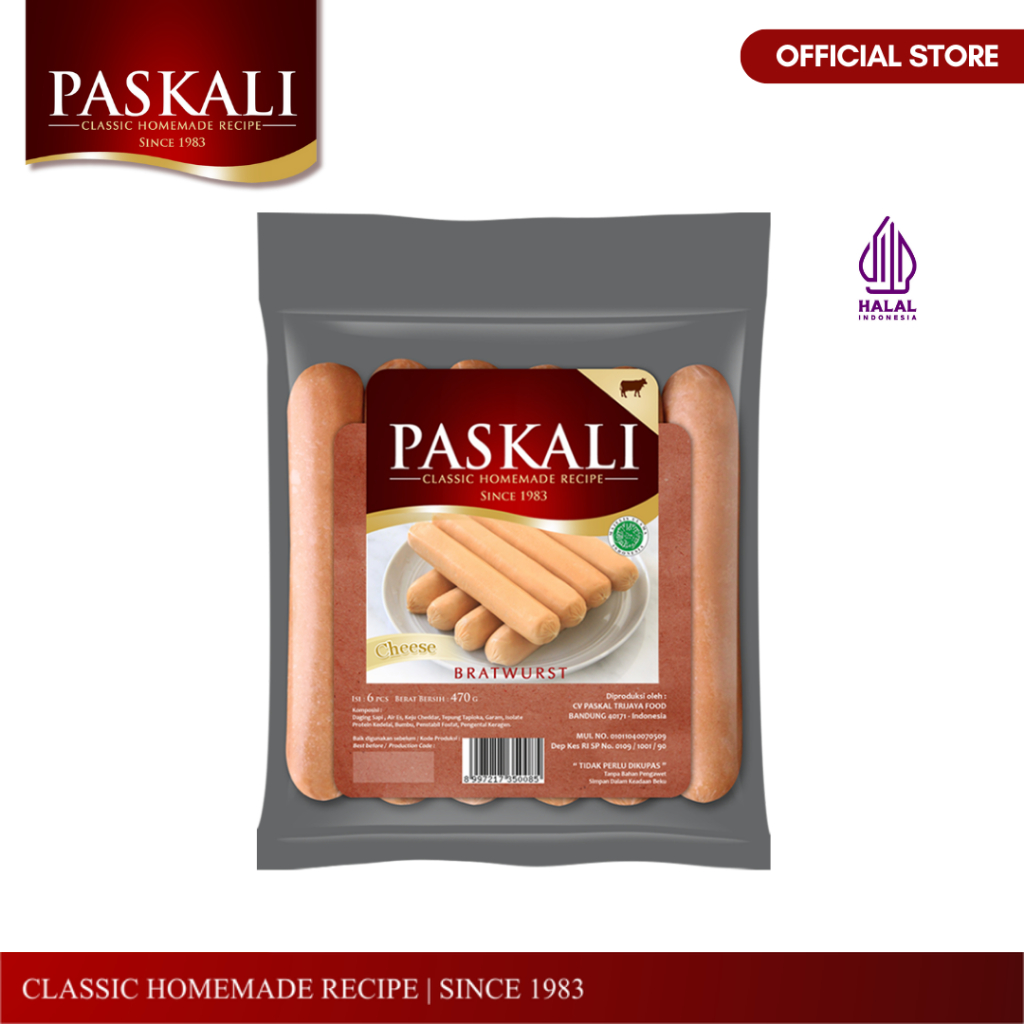 Jual Bratwurst Cheese Sosis Sapi Paskali 440 gram | Shopee Indonesia