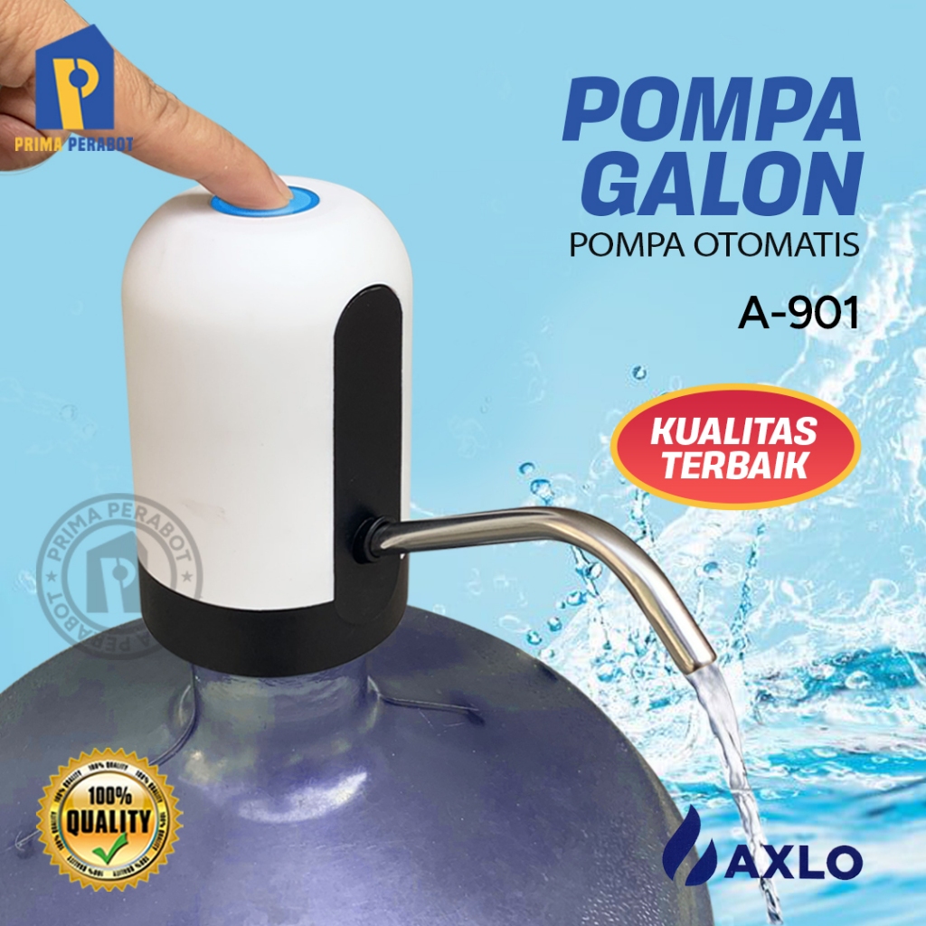 Jual Pompa Air Galon Elektrik Water Pump Dispenser Rechargable Axlo A