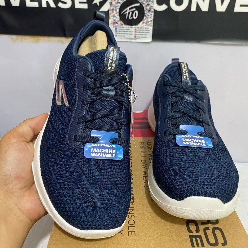 size 36 Sepatu Skechers Original Slip On Go Walk Joy 124716NVW/BKW Women