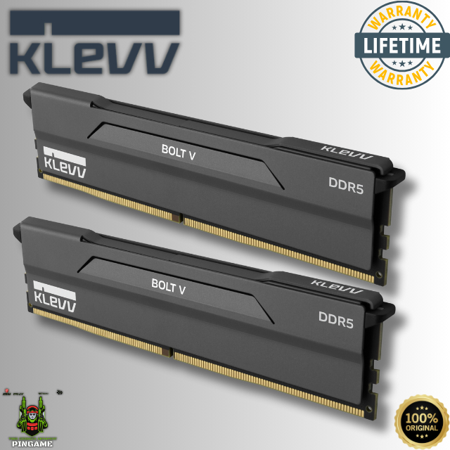 KLEVV Bolt V DDR5 32GB (2x16GB) 6000MHz CL30 A-DIE 1.35V Gaming Desktop Ram Memory SK Hynix Chip