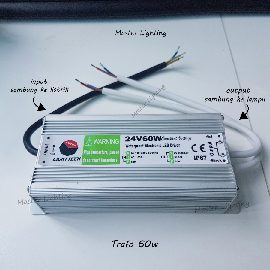 Jual Adaptor led 24v 60w 100w 200w 300w 400w waterproof power supply ...