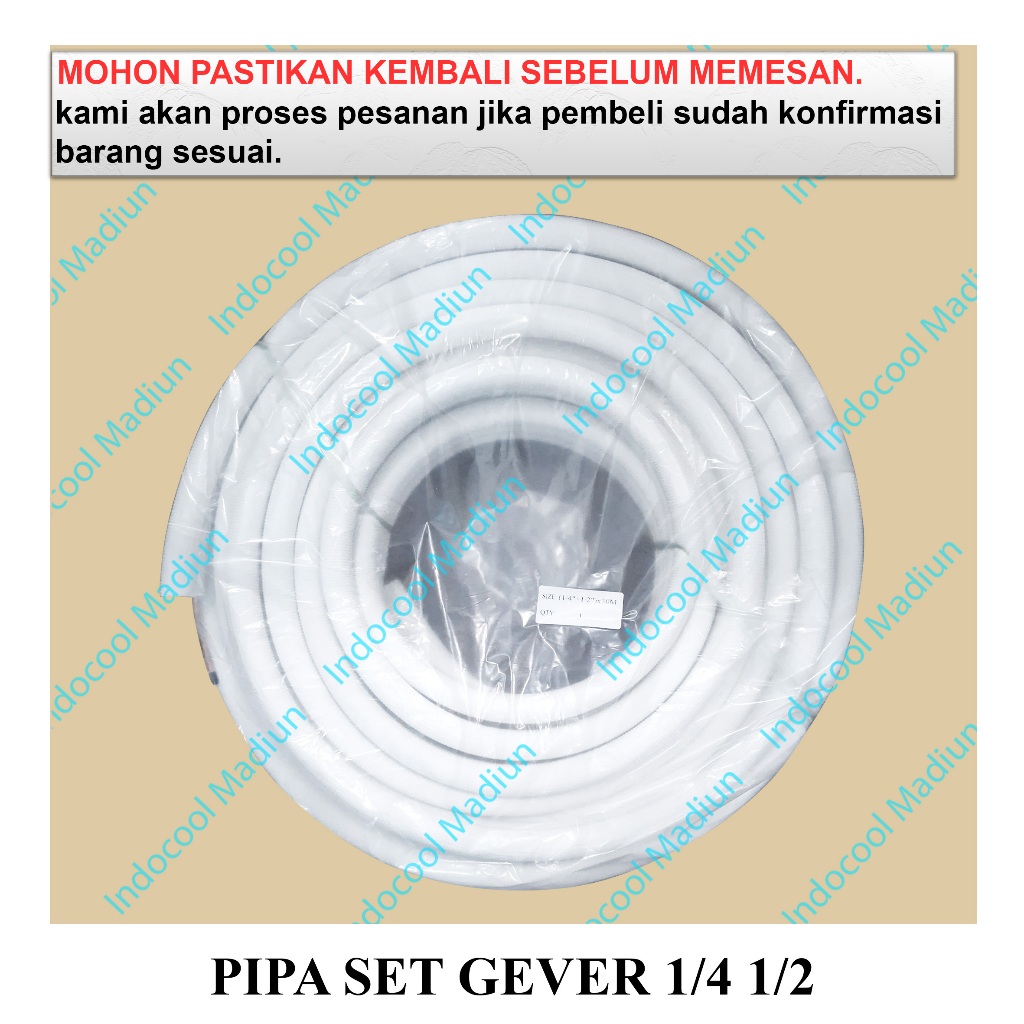 Jual PSV2 PIPA AC GEVER / PIPA AC GEVER BIASA / PIPA SET GEVER 1/4 1/2 ...
