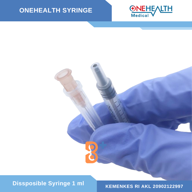 Jual Disposable Syringe Onehealth 1 ml 1ml Spuit Spoit 1cc Jarum Suntik ...
