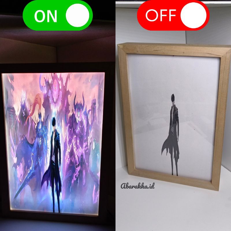 Jual 3D Anime box Frame Pigura Kayu 3D sololeveling | Shopee Indonesia