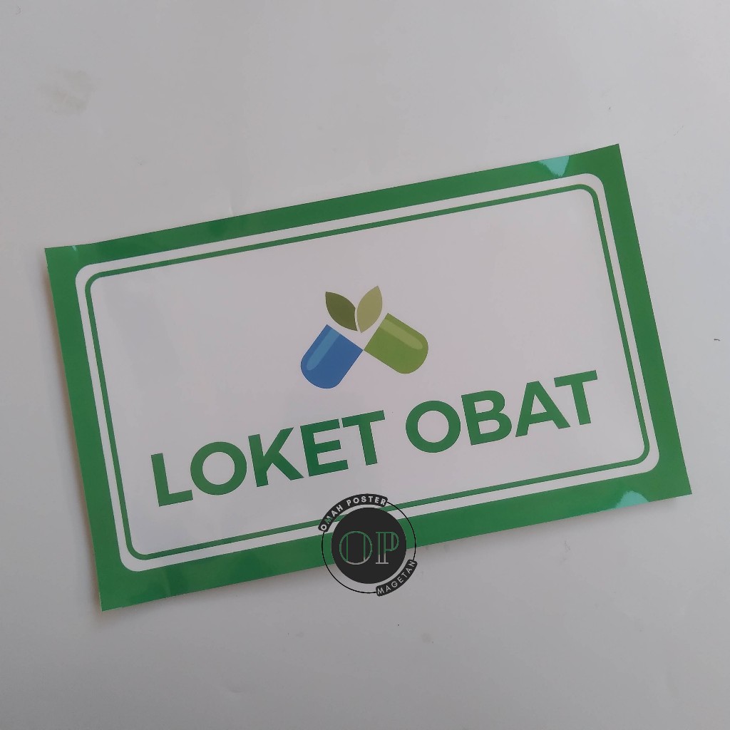 Jual Stiker Loket Obat - Apotek - Farmasi - Apoteker - Pharmacy ...