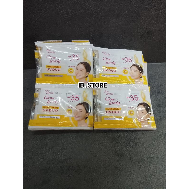 Jual CREAM FAIR & LOVELY KUNING SASET - CREAM GLOW N LOVELY + SUNSCREAN ...