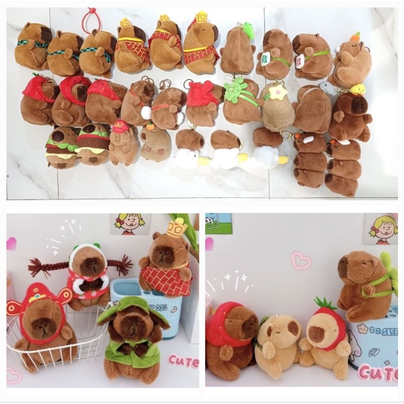 Jual CAPIBARA / KAPIBARA PLUSH CHAIN // KEYCHAIN CAPYBARA LISA ...