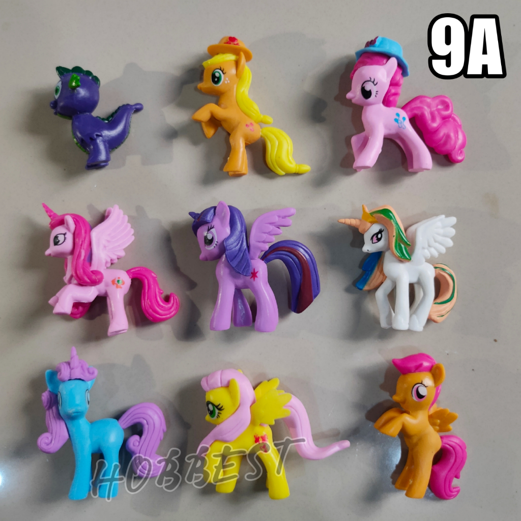 Kuda Poni Set Figurine My Little Pony KUDA PONI MAINAN ANAK MY