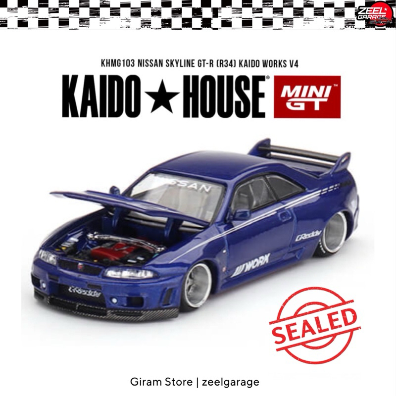 Jual Kaido House x Mini GT Nissan Skyline GT-R (R33) Kaido Works Blue ...