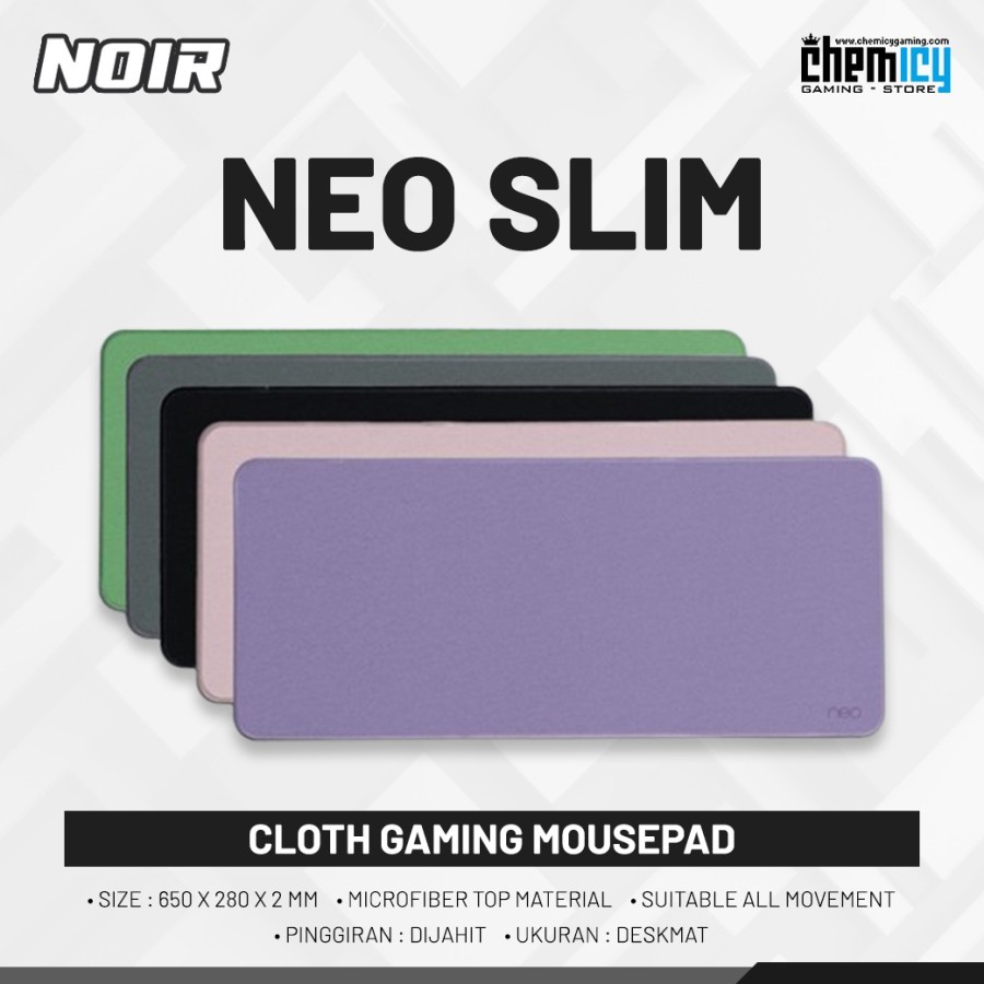 Jual Noir Neo Slim Medium Cloth Gaming Mousepad / Deskmat | Shopee ...