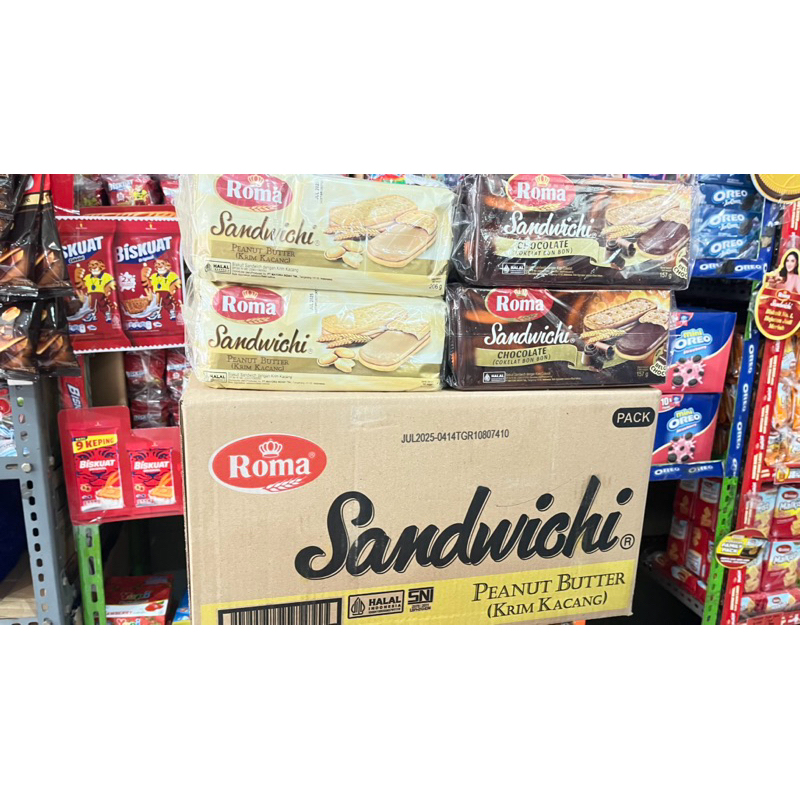 Jual ROMA SANDWICH 6x7 157gr | Shopee Indonesia