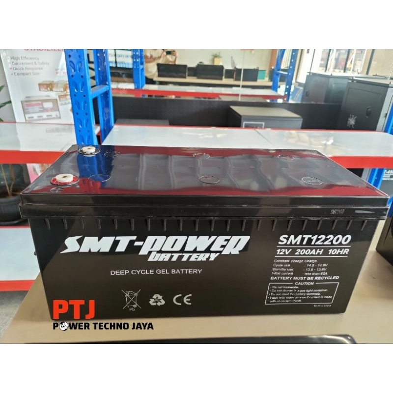 Jual Battery Deep Cycle Gel SMT Power 12V 200AH Baterai UPS / Baterai ...